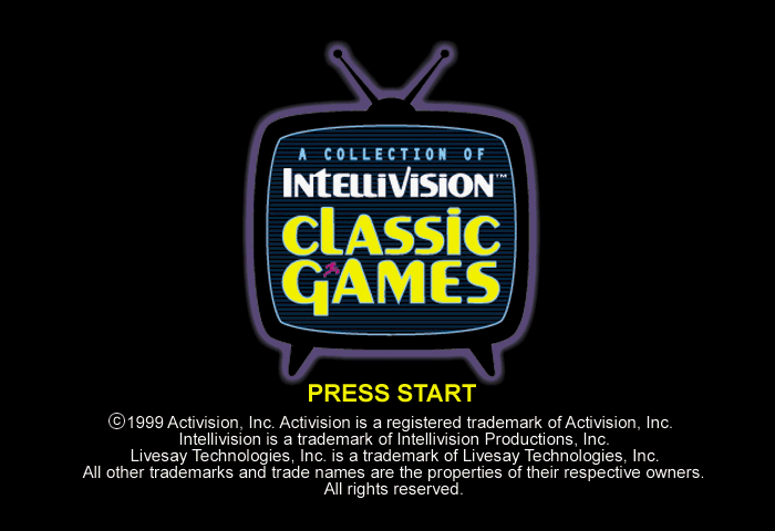 Intellivision Classic Games Title Screen